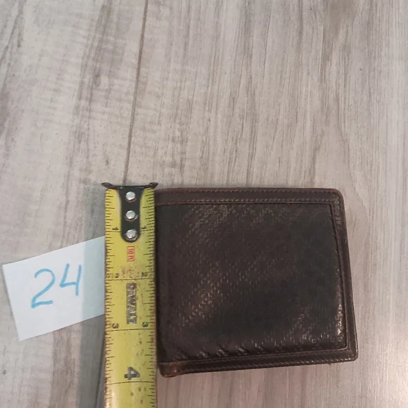 Authentic Gucci Wallet Color Brown Men's Bi-fold Geniune Leather - Picture 13 of 13